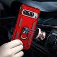 thumbnail image 2 of Decase Rugged Case for Google Pixel 8 Pro with Ring Kickstand Magnetic Car Mount,Soft TPU & Hard PC Anti-scratch Heavy Duty Cover With Screen Protector,Full Body Case for Google Pixel 8 Pro - Red, 2 of 7