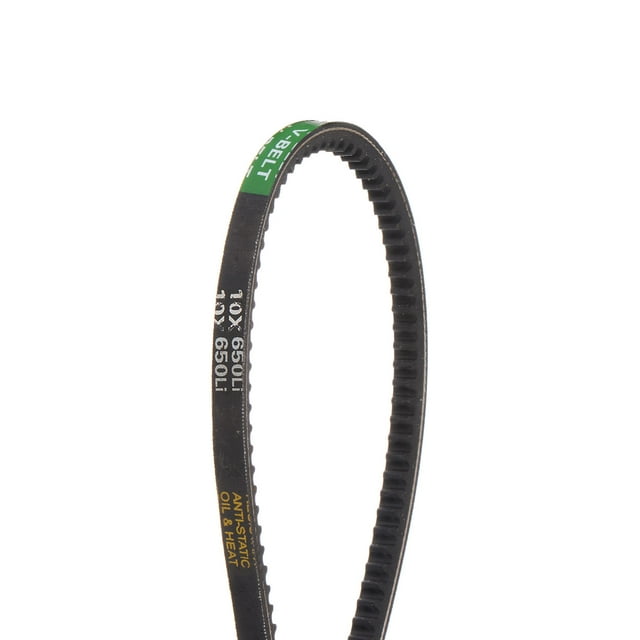 Unique Bargains 650mm Inner Girth 10mm Width Cogged V Belts Rubber Drive Belt for Power Transmission