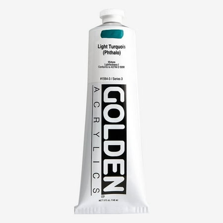 UPC: 0738797156432 | Golden – Heavy Body Acrylic – Light Turquoise (Pthalo)  5 oz