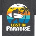 thumbnail image 3 of Instant Message - Lost In Paradise Sasquatch  - Toddler & Youth Short Sleeve Graphic T-Shirt, 3 of 6