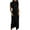 Black, variant on ZZwxWA Women's 2025 Summer Mock Neck Casual Bodycon Dress Cap Sleeve Elegant Cocktail Party Long Midi Dresses