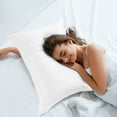 thumbnail image 3 of PiccoCasa Soft 1800 Microfiber Oxford Pillowcases 2Pcs, Standard White, 3 of 8