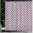 thumbnail image 3 of Ambesonne Damask Shower Curtain, Soft Blooming Pastel Damask, 69"Wx84"L, Dark Indigo and Pale Rose, 3 of 4