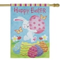 thumbnail image 3 of Northlight Happy Easter Bunny with Eggs Outdoor House Flag 28" x 40", 3 of 7