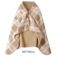 thumbnail image 2 of AUQ 2026 New Throw Blankets Lady Multifunction Doublelayer Tartan Plaid Soft Blanket Scarf Wrap Shawl Winter Warm Snuggie Blanket for Adults, 2 of 6