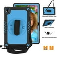 thumbnail image 4 of FIEWESEY for Nokia T20 Tablet Case,Heavy-Duty Shockproof Kids Friendly Hybrid Rugged Protective Case for Nokia T21/TCL Tab Pro 5G(Model: 9198S)/VASTKING KingPad M10 10.36 inch Tablet(Black/Blue), 4 of 6