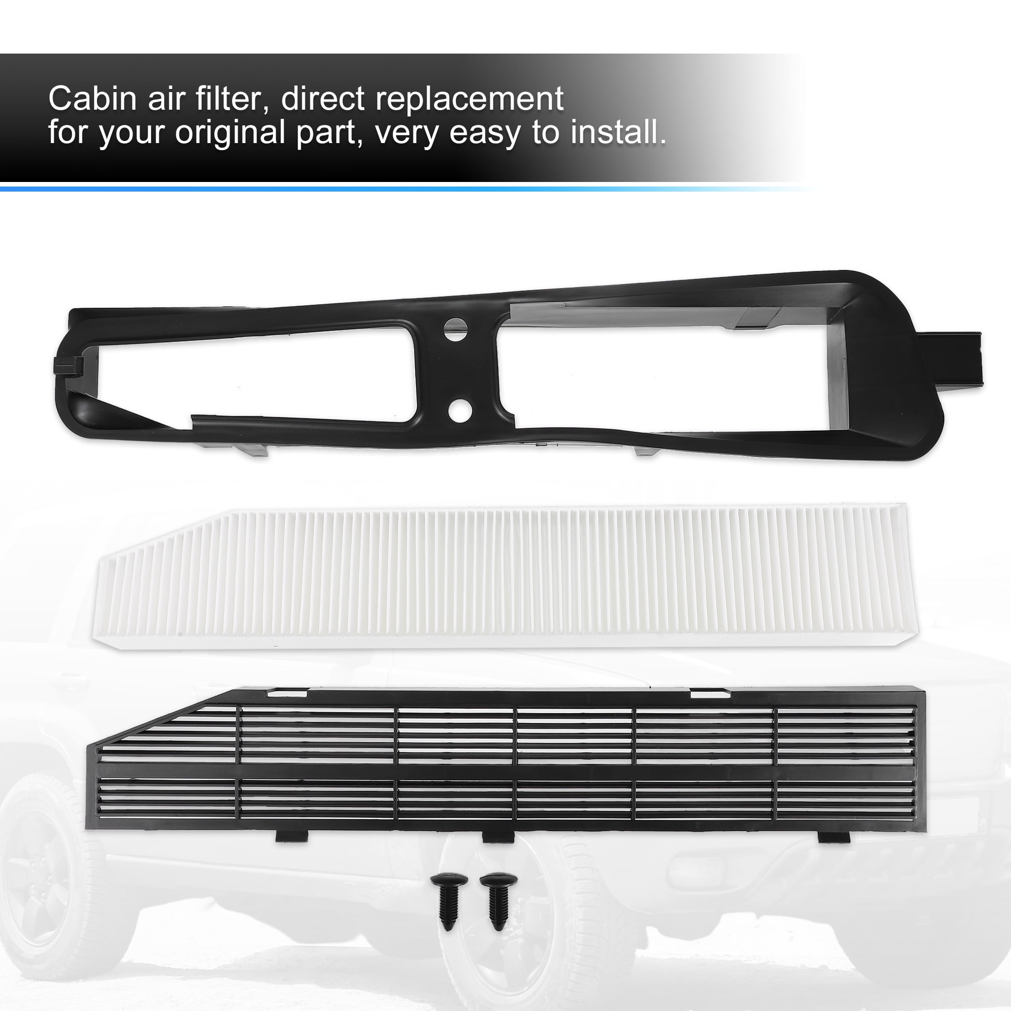 Unique Bargains Car Cabin Air Filter and Housing Kit for Jeep Grand Cherokee 1999-2010