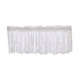 thumbnail image 6 of Visland Flower Valances Pastoral Embroidery Lace Valance Semi Sheer Lace Cafe Short Curtains for Bedroom Kitchen Decor Elegant Christmas Flower Leaves Kitchen Curtain, 6 of 8
