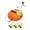 Orange, variant on Tennis Trainer Rebound Ball With 1/2/3 String Balls, Portable Training Equipment For Solo Tennis Practice, Heavy Duty Base For Everyone