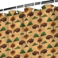 thumbnail image 3 of Beige Buffalo Pattern Shower Curtain 36"x72" ,Bathroom Decorative Shower Curtains Set with 12 Hooks,Modern Waterproof Washable Shower Curtain, 3 of 6