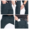 thumbnail image 6 of TOMVIGX Mens Cargo Pants Ripstop Fabric Stretch Hiking Pants Lightweight Relaxed Fit Waterproof Work Jeans Flex Outdoor Fishing Hunting Gray Pants with Pockets 3XL, 6 of 9