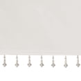thumbnail image 7 of Home Essence Lillian Valance for Living Room, Faux Silk Valance for Bedroom with Beads, Solid Print, White, 50" x 26", 1 Piece, 7 of 7