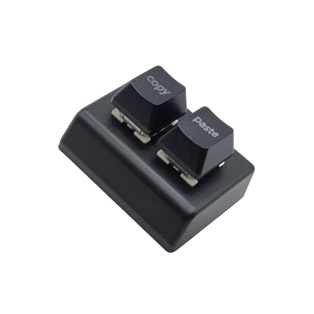 Maytalsory Copy and Paste 2 Key Keyboard Switches Key 2 Mini Red USB Keypad for Drawing Black 52 x 48 x 30mm 1Set