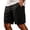 Black, variant on Besolor Mens Plus Size Running Shorts Drawstring Elastic Waisted Casual Loose Outdoor Athletic Track Shorts with Pockets(X-Large,White)