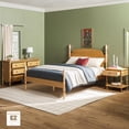 thumbnail image 6 of Walker Edison Vivienne Easy Assembly 3-Piece Solid Wood Bedroom Set with Queen Bed Frame, 1-Drawer Nightstand, and 6-Drawer Dresser - Natural, 6 of 11