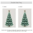 thumbnail image 4 of 12x18 inch Double-Sided Garden Flags Banners Vibrant Outdoor Decor for House Patio Outdoor Green Christmas Tree with Baubles, 4 of 6