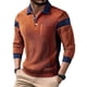 thumbnail image 2 of Ceisia Men's Spring Gift Color Blocked Zipper Turndown Collar Long-Sleeve Blouse - Fashion Casual Sporty Daily T-shirt, 2 of 6