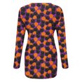 thumbnail image 5 of Blusa suelta informal de manga larga con cuello redondo y bolsillo para mujer, Tops estampados de Halloween Fridja fjkfkj154, 5 of 5