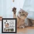 thumbnail image 6 of Unique Bargains Dog Memorial Gifts for Loss of Dog Personalized Keepsake Pet Memorial Frame Wooden Frame with Paw Print Design 9.06"x9.06" Black White, 6 of 6