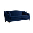 thumbnail image 4 of Serta Shannon Modern Style Convertible Sofa, Navy Blue Fabric, 4 of 12