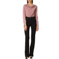 thumbnail image 2 of INSPIRE CHIC Women's Work Elegant Long Sleeve Satin Cowl Neck Tops, 2 of 6