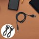 thumbnail image 4 of 2 uds Cables de cargador USB Cables USB Cable de cargador de auriculares USB a Cables de Audio de 3,5mm, 4 of 6