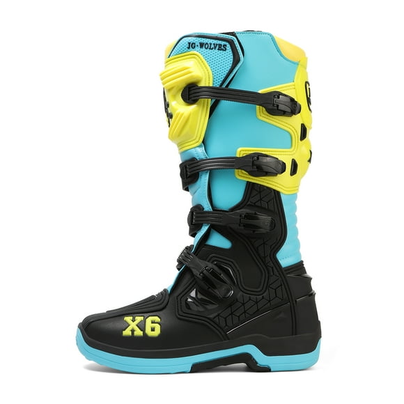 Botas de Moto Todo Clima: Confort Total & Aventura Sin Límites! Impermeables Viaje & Off-Road - Hombres y Mujeres,azul-37