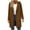 Brown F, variant on Winter Trench Coat Women Solid Color Long Sleeve Long Coat Jackets with Pocket Casual Hooded Wool Coats for Women White S