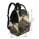 thumbnail image 2 of Fotbe Surreal Brain Tree Mochila Maternidad - Lona de Sarga Impermeable, Mochila de Pañales de Gran Capacidad con Múltiples Bolsillos y Correas Ajustables, 2 of 6