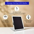 thumbnail image 5 of LED Travel Mirror 3 LED Colors Dimmable and Rechargeable Vanity Makeup Mirror, 5 of 7