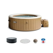 Intex PureSpa 4 Person Bubble Massage Inflatable Hot Tub Spa Set