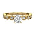 thumbnail image 4 of Luscious Marquise Design Round Brilliant Diamond Ring 14K Gold 0.60 CT TW (G,SI1), 4 of 5