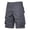 Dark Gray, variant on WWV Shorts Men Pocket Button Shorts Solid Color Comfortable Loose Fit Outdoor Sports Pants Army Green