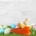 thumbnail image 6 of dajkiuy Easter Resin Bunny Carrot Decoration Easter Bunnies Resin Ornaments Garden Decoration Figurines for Lawn Potted Plants, 6 of 6