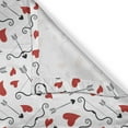 thumbnail image 5 of Ambesonne Valentines Grommet Curtain, Arrows of Cupid, 50" x 120", Black Red White, 5 of 6