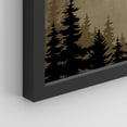 thumbnail image 5 of PixonSign Framed Wall Art Forest Mountain Silhouette Landscape Prints, Set of 4 Nature Wall Decor Arts, Landscape Wall Décor, Adhesive Canvas Poster, Modern Home Artwork - 11"x14" Black, 5 of 5