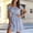 Blue Dresses for Women, variant on Womens Dresses Off Shoulder Smocked Waist Mini A Line Swing Striped Print for Beach Getaway Casual Weekend Stroll Pink S