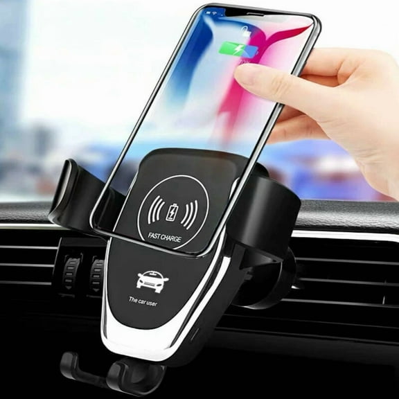 Fast Wireless Car Charger Automatic Clamping Car Mount Air Vent Phone Holder