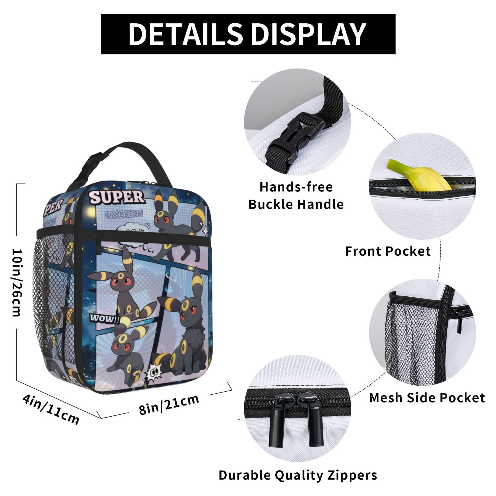Cute Lunch Bag Tote Bag Portable Insulated Lunch Box For Beach Camping Travel Work School Office