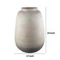 thumbnail image 5 of Benjara Kilu Decorative Vase- Rugged Texture- 24" Metallic Gray Resin, 5 of 6