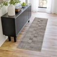 thumbnail image 4 of Gertmenian Bloom Lyla Modern Checkered Gray Area Rug, 2x6, 4 of 6