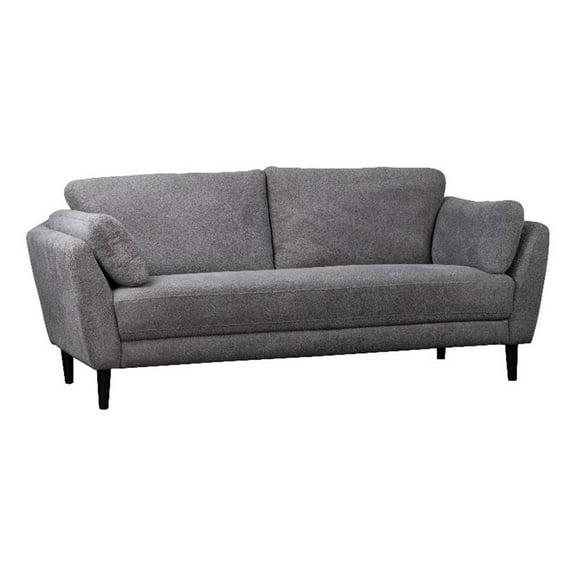 Pemberly Row Modern / Contemporary Boucle Fabric Sofa in Gray