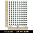 thumbnail image 2 of Third Last Quarter Moon Phase 200+ Round Stickers - White - Gloss Finish - 0.50" Size, 2 of 3