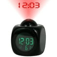 thumbnail image 4 of Multifunction Digital Projection Alarm Clock Voice Talking LCD Projection with Thermometer Display( Without Battery) White, 4 of 11