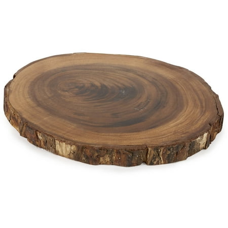 Better Homes and Gardens Acacia Wood Bark Charger