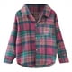 thumbnail image 1 of Gibobby Blusas De Niños Niños pequeños, niñas, manga larga, camisa a cuadros de invierno, Tops, abrigo, prendas de vestir para niños, ropa(Rosa, 2-3 Años), 1 of 5