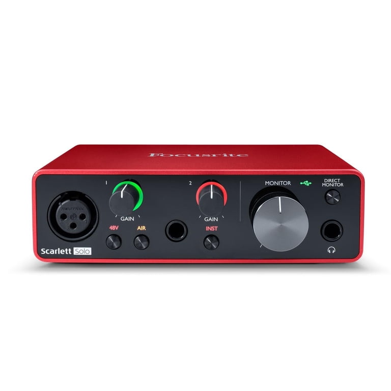 Focusrite Scarlett Solo 3rd Gen Audio Interface for Studio
