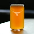 thumbnail image 2 of Bevvee Beer Can Pint Glass 16 oz Longhorn Gifts for Texas Enthusiasts Beer Glasses, 2 of 4