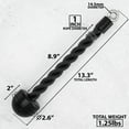 thumbnail image 3 of Synergee Tricep Rope Universal Cable Machine Attachment. Available in Single or Dual-Ended Rope with Rubber Stoppers for Pulldowns, Presses, Curls and Extensions., 3 of 6