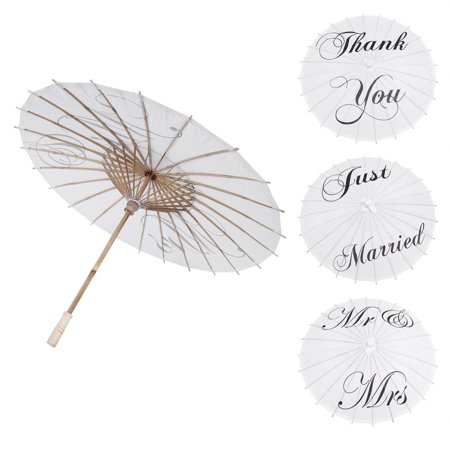 3 Types Beautiful White Paper Umbrella Wedding Party Bridal